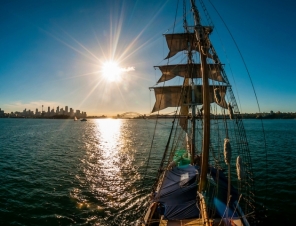 Southern Swan Tall Ship on the Sydney Harbour Twilight Cruise